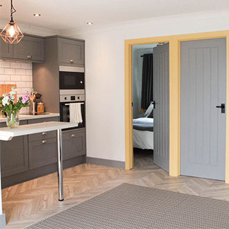 Belle Aire luxury accommodation in Norfolk - the lounge/diner Belle Aire luxury accommodation in Norfolk - the lounge/diner