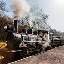 steam train at Brecon Mountain Railway steam train at Brecon Mountain Railway