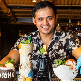 Bartender from The World’s Largest Tiki Cocktail Festival Bartender from The World’s Largest Tiki Cocktail Festival