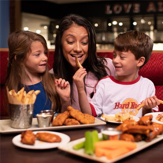 Family at Hard Rock Cafe Manchester Family at Hard Rock Cafe Manchester