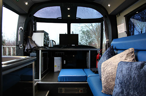 The glamping helicopter at Ream Hills The glamping helicopter at Ream Hills