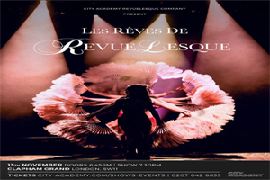 evueLesque, City Academy’s premier burlesque company returns to Clapham Grand this November with a sizzling new show! evueLesque, City Academy’s premier burlesque company returns to Clapham Grand this November with a sizzling new show!